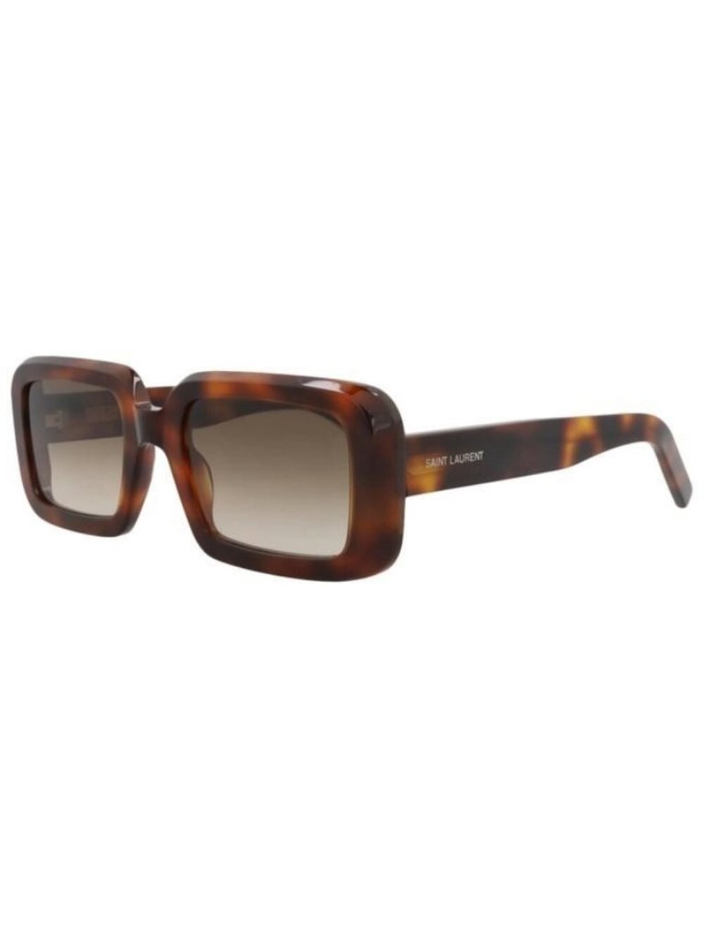 New Saint Laurent Unisex Square/Rectangle Havana Havana Brown Fashion Designer E